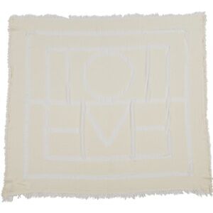 Toteme Cream and White Woven Wrap